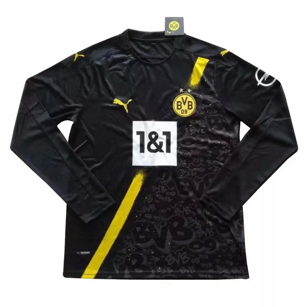 Tailandia Camiseta Borussia Dortmund Segunda Equipación ML 2020-2021 Negro